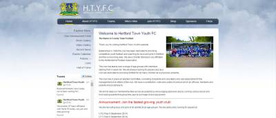 hertford town fc home page  screenshot
