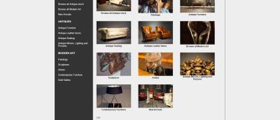  antiques products art e commerce screenshot