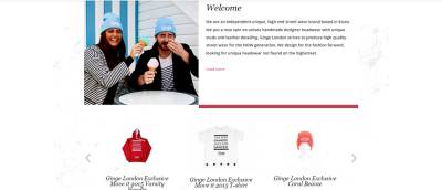  home page welcome product slider e commerce screenshot