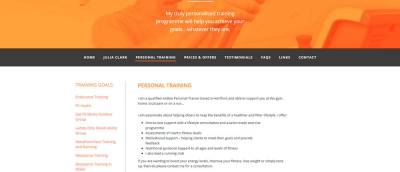  fitness personal training page copy banner content-managed-screenshot