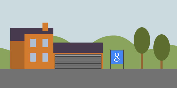 An artist's impression of Google's first 'office' - Susan Wojocicki's garage...