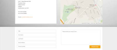  contact enquiry form google map   screenshot
