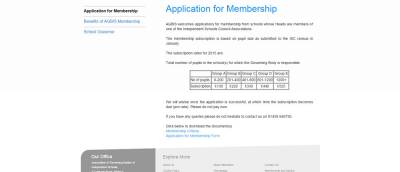  membership application  screenshot